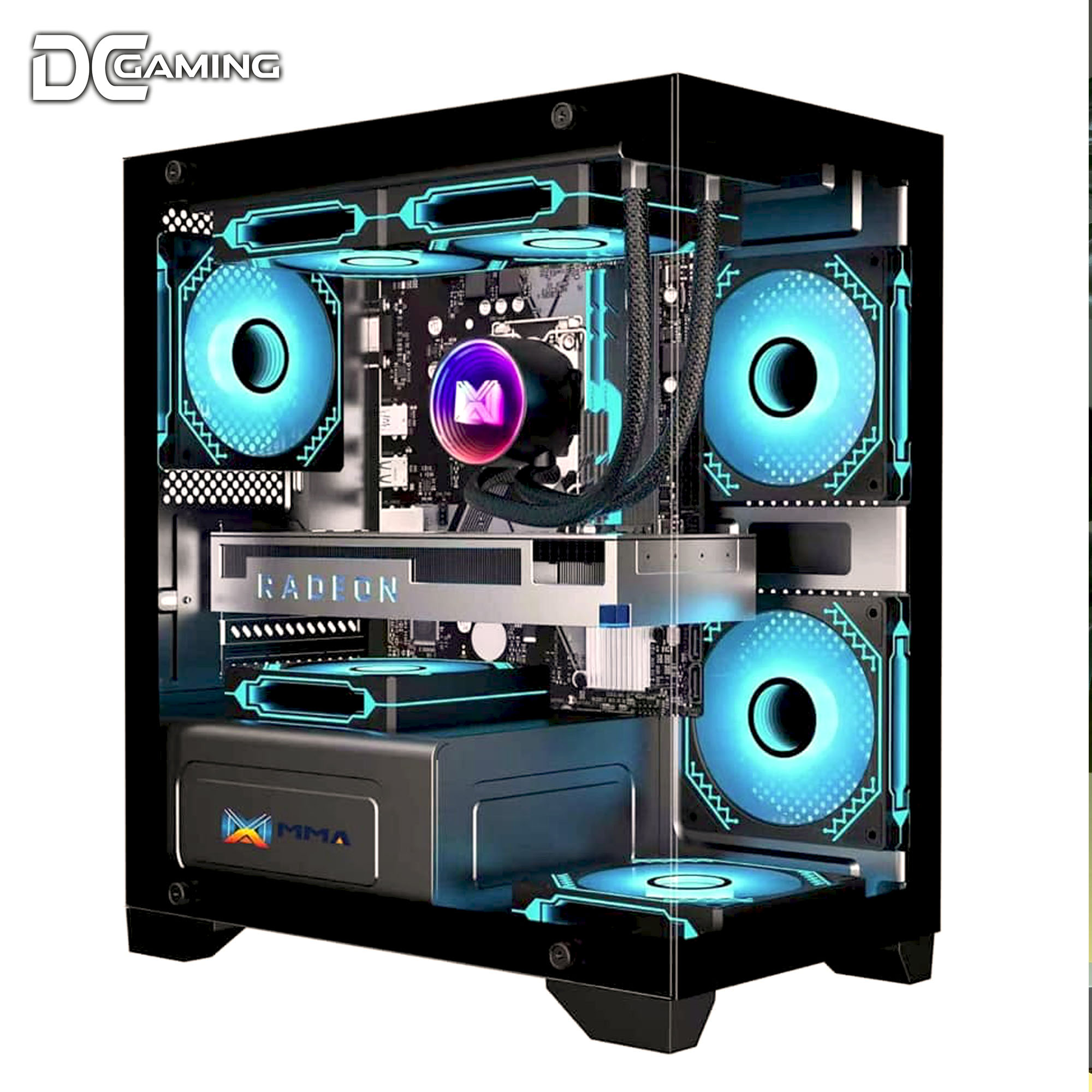 MMA SR 68 Glass MATX Chasis | BLACK